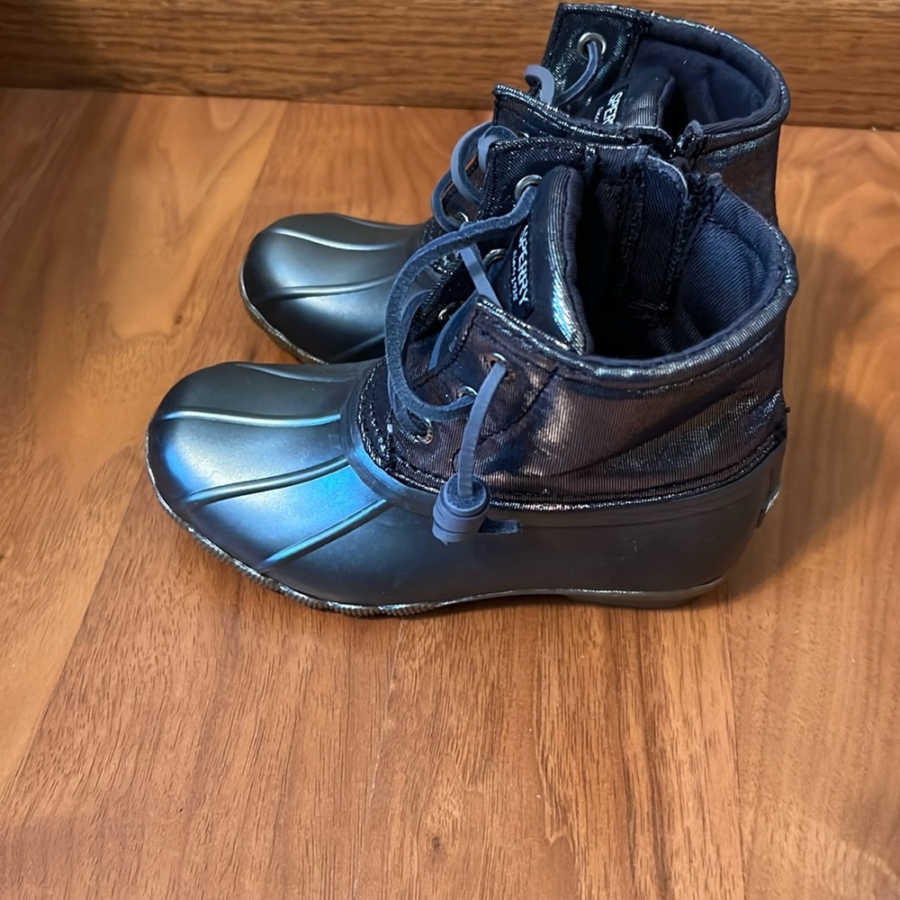 Sperry Toddler Girls Saltwater Rain Boot Size 10